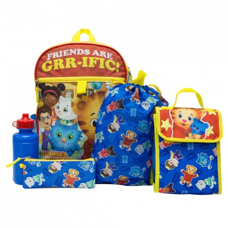 Daniel Tiger Backpack 5 Piece Set