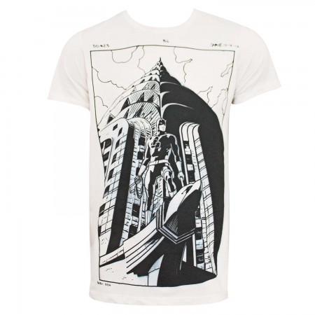 Daredevil Illustrated Comic Art Men's Off-White T-Shirt