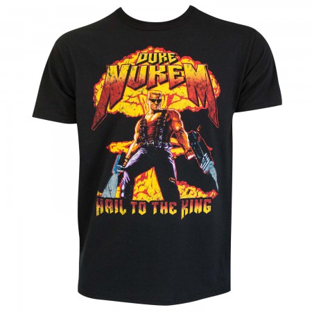 Duke Nukem Men's Black Hail To The King T-Shirt