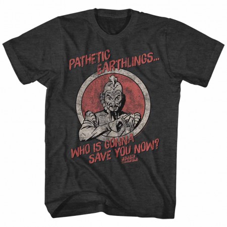Flash Gordon Pathetic Earthlings Mens Gray T-Shirt