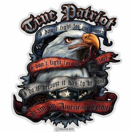 True Patriot Decal Sticker