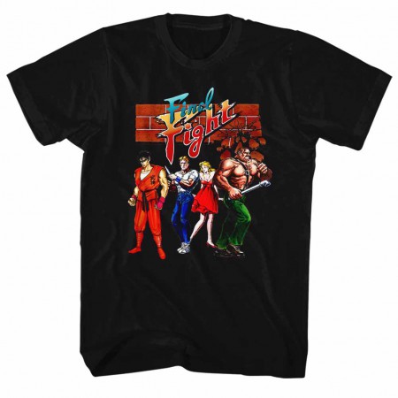 Final Fight Ff Gang Mens Black T-Shirt