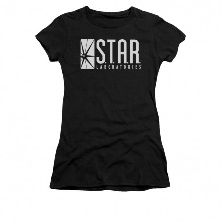 The Flash STAR Black Juniors T-Shirt