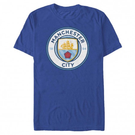 Manchester City Logo Soccer Blue T-Shirt