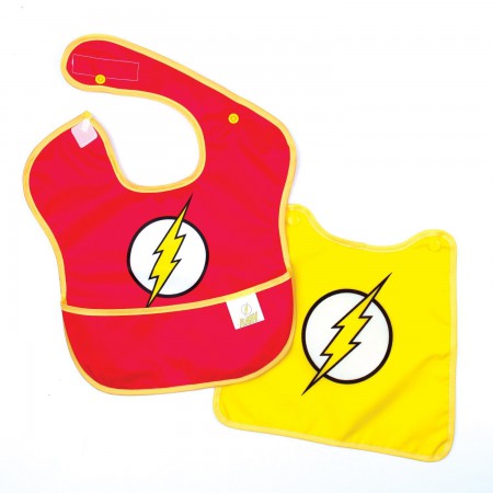 The Flash Red Costume Caped Bib