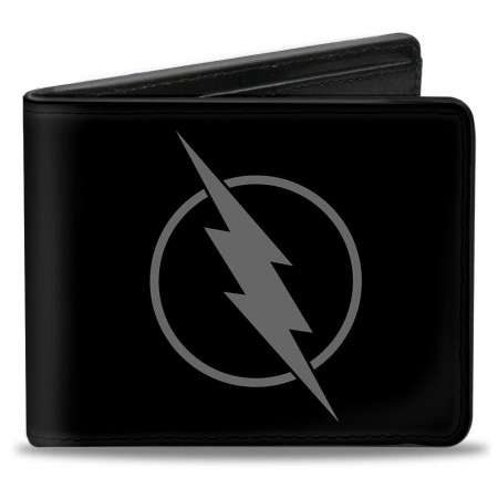 The Flash Reverse Logo Black Rubber Wallet