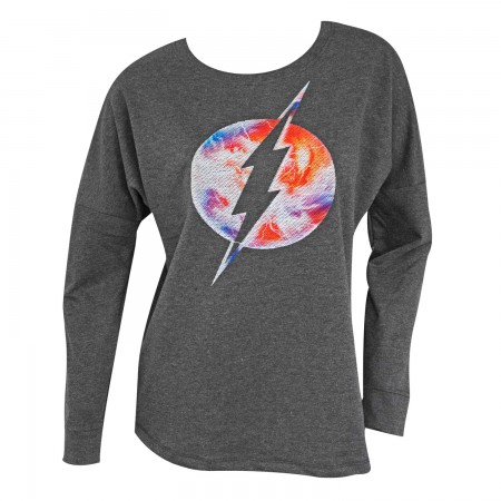 Flash Threadpixel Drop Shoulder Long Sleeve Women's Sweatshirt