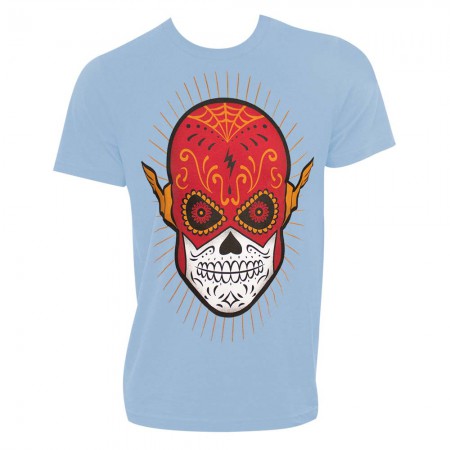The Flash Sugar Skull Blue Tshirt