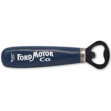 Ford Motor Co. Classic Logo Wooden Handle Bottle Opener