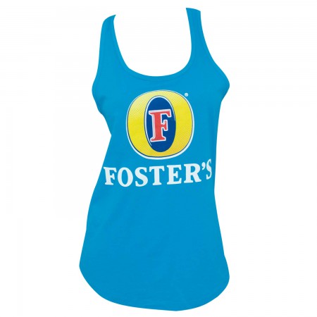 Foster's Logo Racerback Women's Blue Tank Top