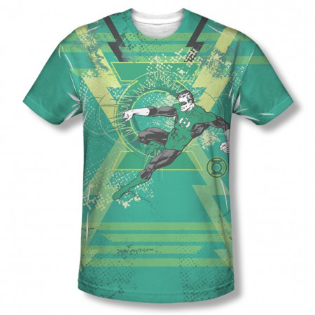 Green Lantern Men's Green Sublimation Wield The Power T-Shirt