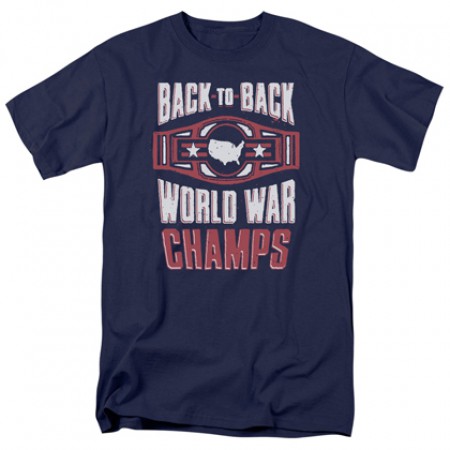 Patriotic Back to Back World War Champs Tshirt