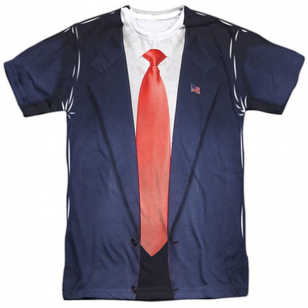 Presidential Blue Suit and Tie Men's Costume T-Shirt