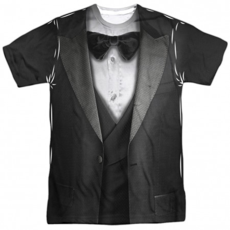 Tuxedo Front and Back Print Men's Costume T-Shirt