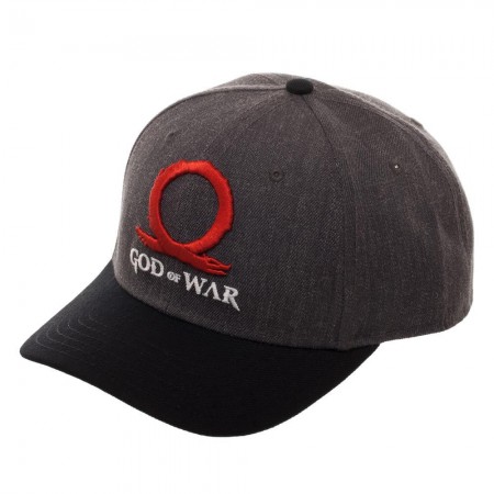 God Of War Video Game Logo Gray Black Men's Hat