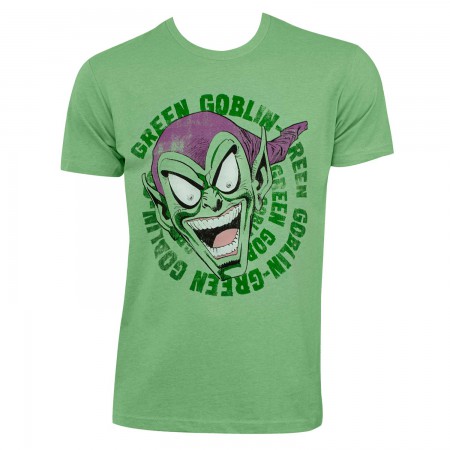 Green Goblin Men's Green Laughing T-Shirt