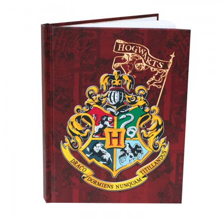 Harry Potter Brown Hogwarts Crest Hard Cover Journal