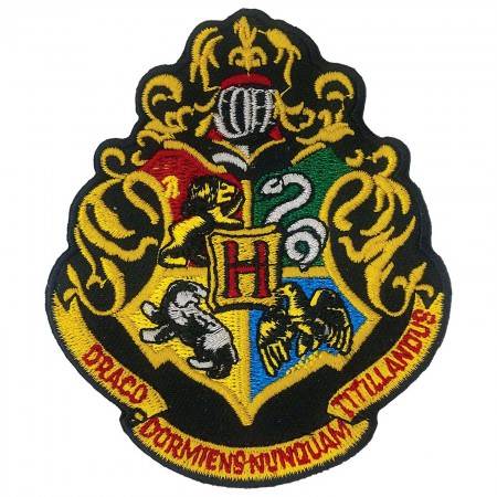 Harry Potter Hogwarts School Insignia Iron On Patch