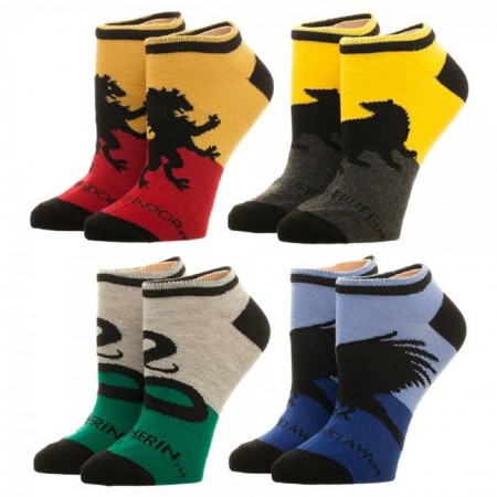 Harry Potter Ladies 4-Pack Ankle Socks