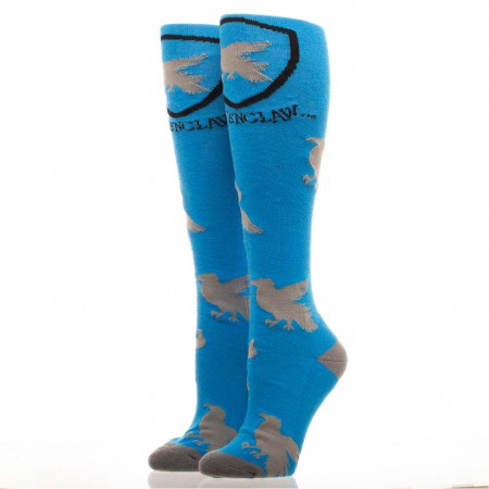 Harry Potter Women's Blue Knee High Ravenclaw Socks