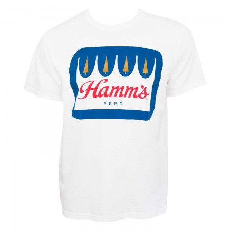 Hamm's Crown Logo White Tee Shirt