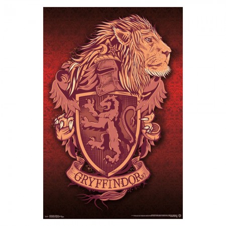 Harry Potter Gryffindor Crest Lion Poster
