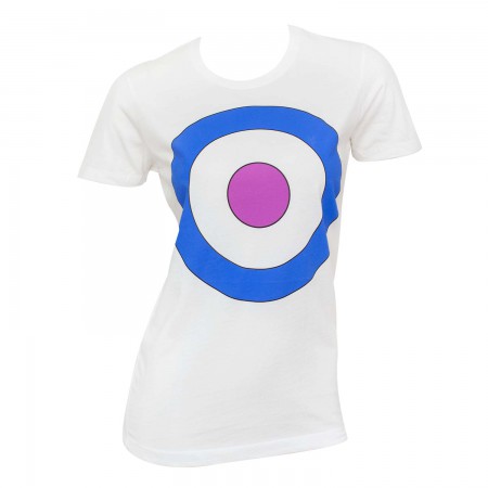 Hawkeye Juniors White Bullseye T-Shirt