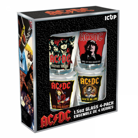 AC/DC Icons Shot Glass Set 4-Pack