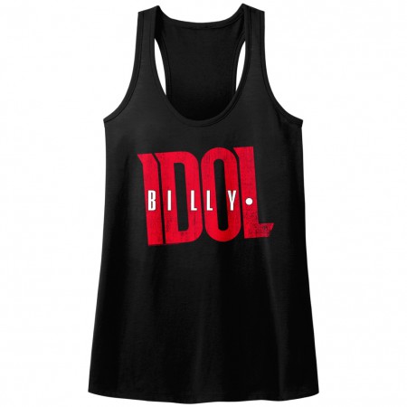 Billy Idol Idologo Womens Black T-Shirt