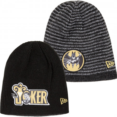 Batman 80th Hero & Villain Reversible New Era Beanie