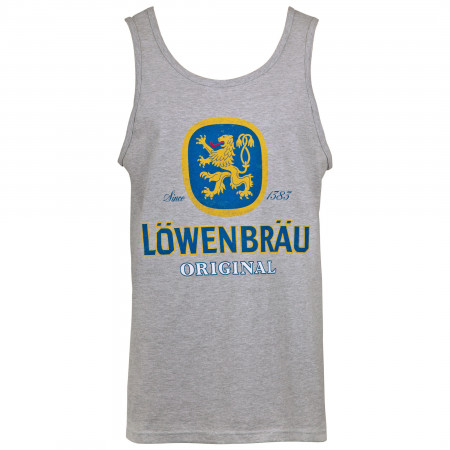 Lowenbrau Logo Men's Grey Tank Top