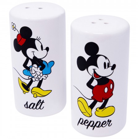 Mickey And Minnie Salt And Pepper White Combo Set