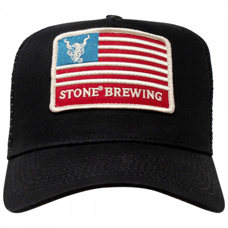 Stone Brewing Co. Black America Adjustable Mesh Trucker Snapback Hat