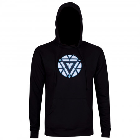 Iron Man Arc Reactor Men's Black Hoodie