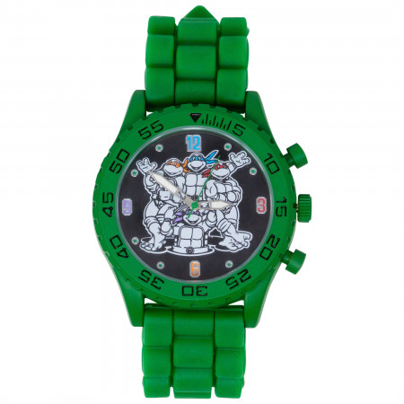 Teenage Mutant Ninja Turtles Green Watch with Rubber Wristband