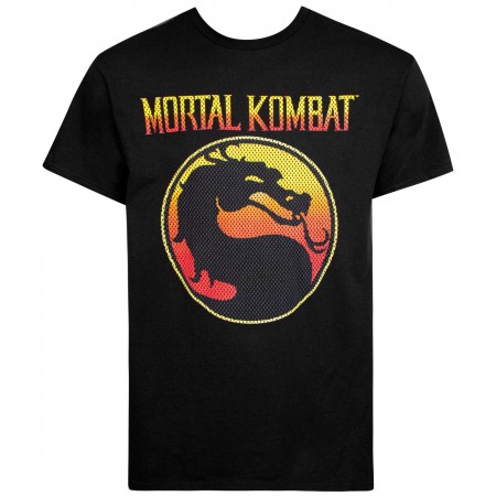 Mortal Kombat Black Classic Logo Men's T-Shirt