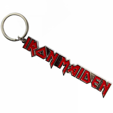 Iron Maiden Text Logo Keychain