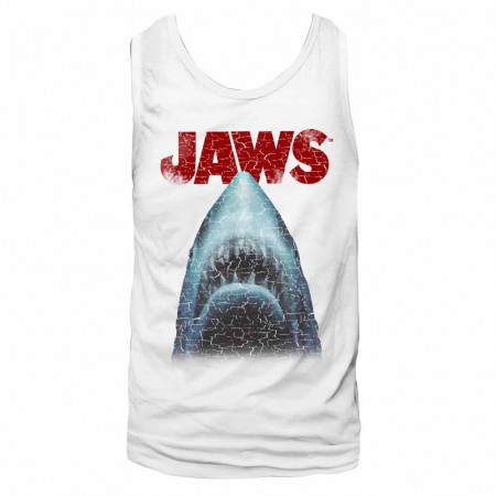 Jaws Stressed White TShirt