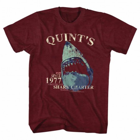 Jaws Quints Charter Red TShirt