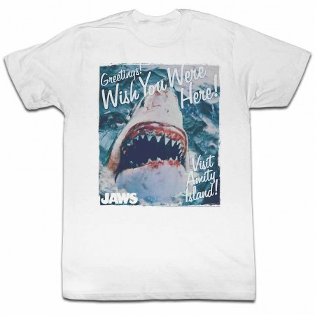 Jaws Greetings White TShirt