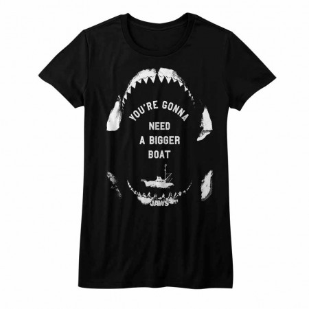 Jaws Sailing Wisdom Black Juniors TShirt