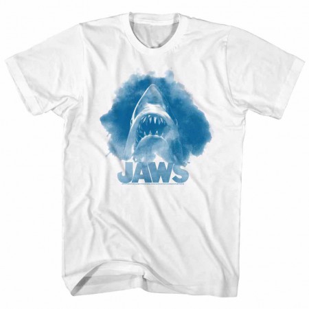 Jaws Watercolor White TShirt