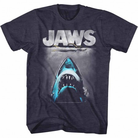 Jaws Lichtenstien2 Blue TShirt