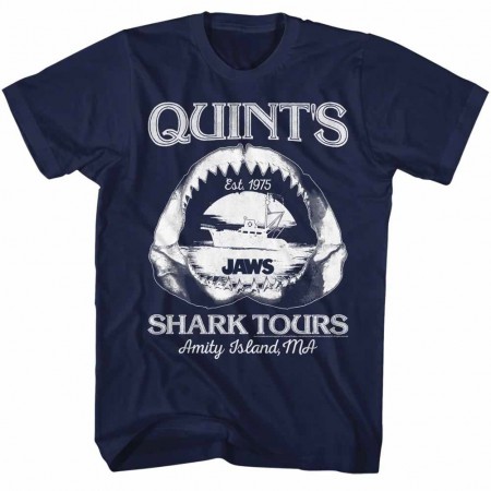 Jaws Shark Tours Blue TShirt