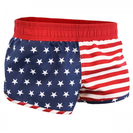 USA Patriotic American Flag Junior Swim Shorts