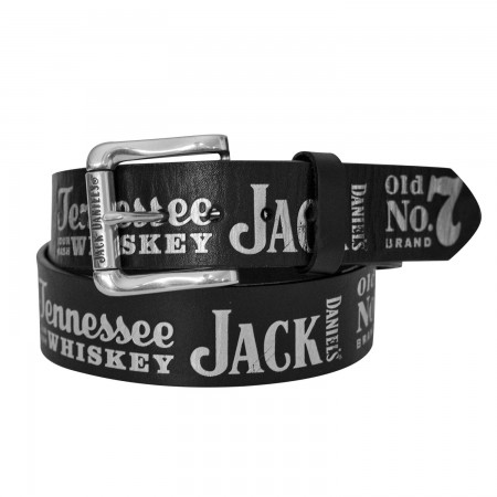 Jack Daniels Silver Text Belt