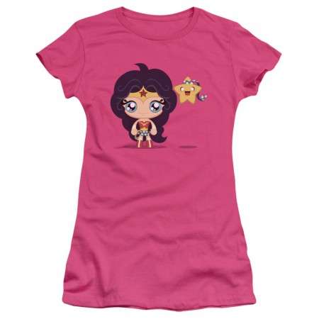 Wonder Woman Cute Women's Pink Tshirt