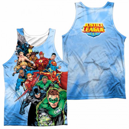 Justice League Heroes Unite Sublimation Tank Top