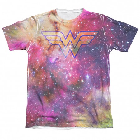 Wonder Woman Galaxy Sublimation White T-Shirt