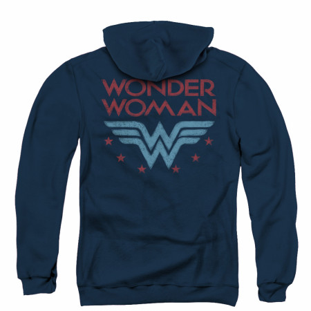 Wonder Woman Logo Zip Up Hoodie
